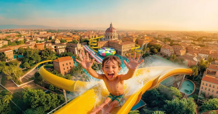 Rom: Eintrittskarte für den Wasserpark Hydromania